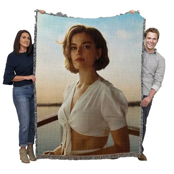 Death on the Nile Movie Emma Mackey Woven Blanket