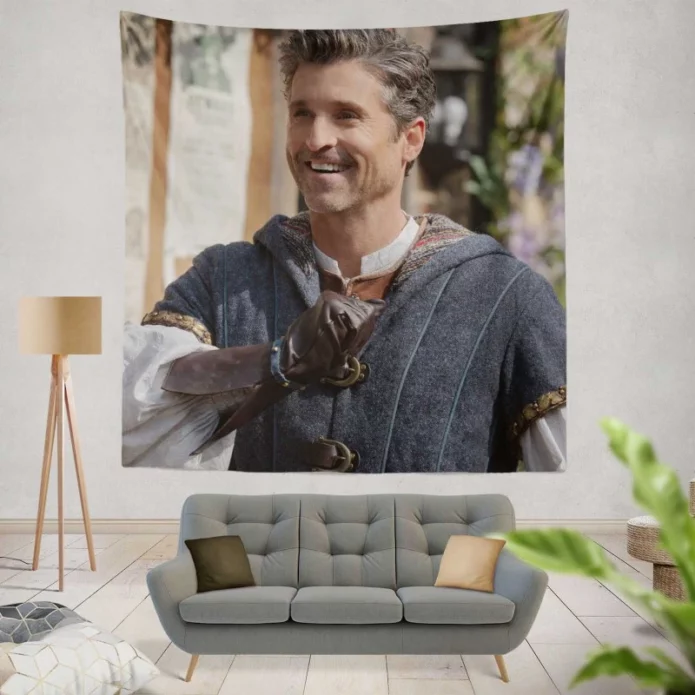 Disenchanted Movie Patrick Dempsey as Robert Philip Wall Hanging Tapestry