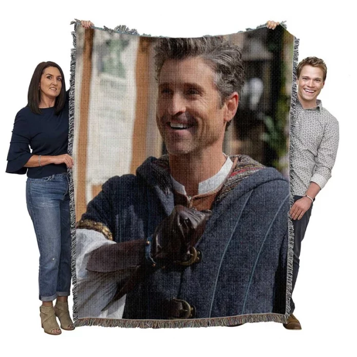 Disenchanted Movie Patrick Dempsey as Robert Philip Woven Blanket