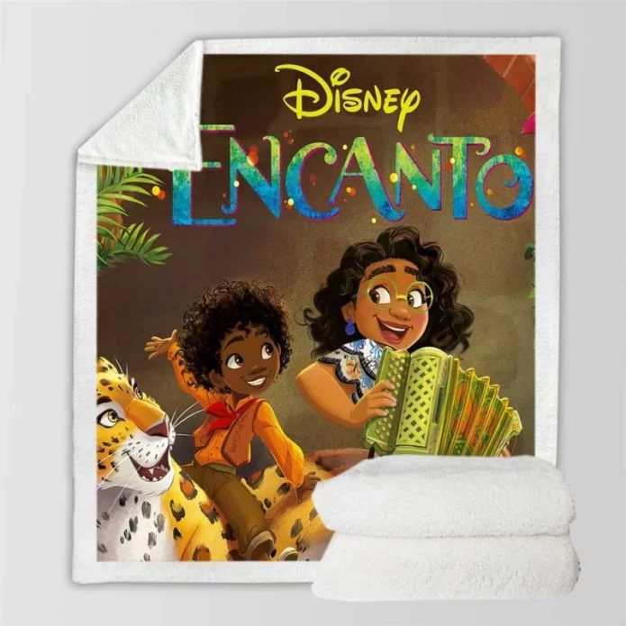 Disney Encanto Kids Movie Madrigal Sherpa Fleece Blanket
