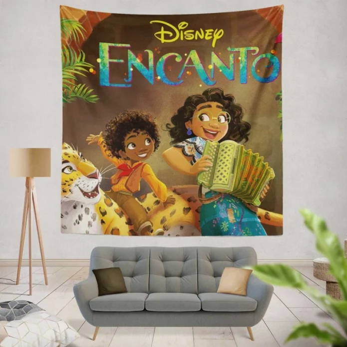 Disney Encanto Kids Movie Madrigal Wall Hanging Tapestry