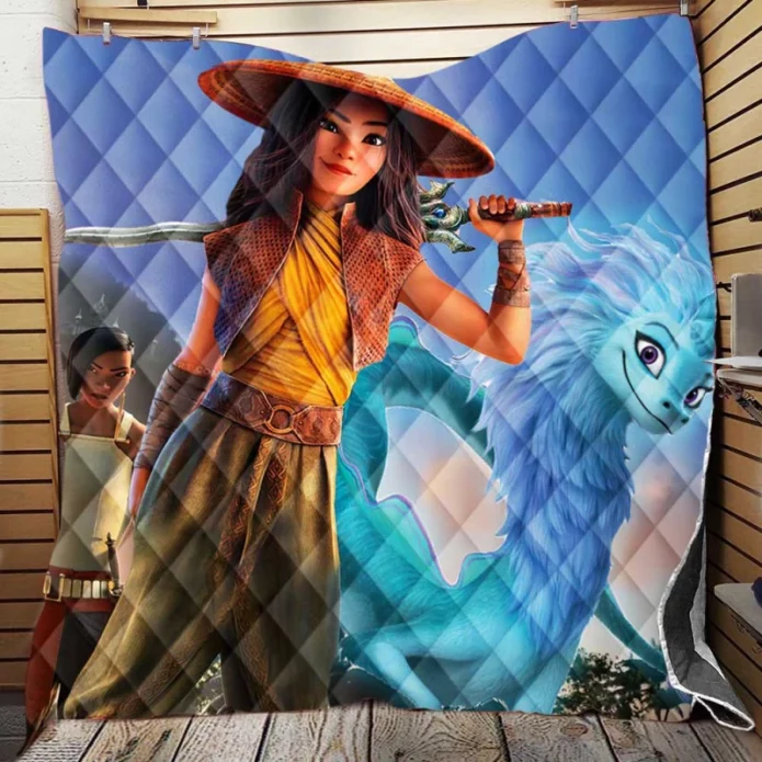 Disney Raya and the Last Dragon Movie Quilt Blanket