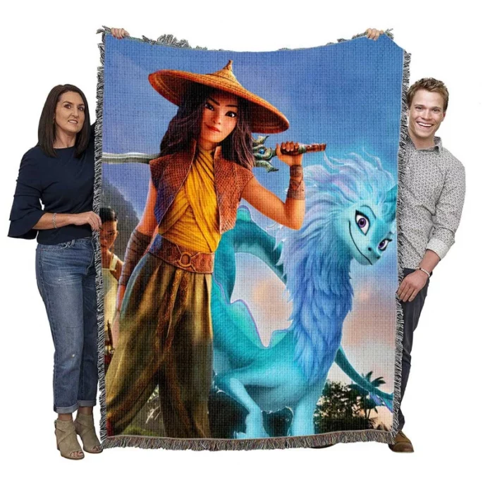 Disney Raya and the Last Dragon Movie Woven Blanket