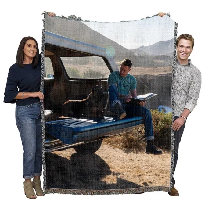 Dog Movie Channing Tatum Woven Blanket