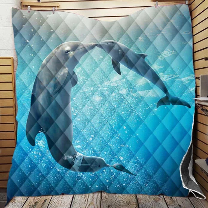 Dolphin Tale 2 Movie Quilt Blanket