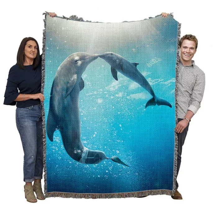 Dolphin Tale 2 Movie Woven Blanket