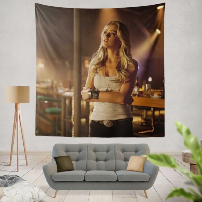 Drive Angry Movie Amber Heard Wall Hanging Tapestry