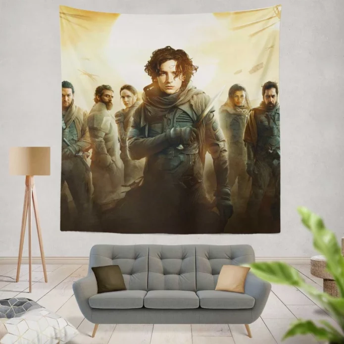 Dune Movie Timothee Chalame Javier Bardem Wall Hanging Tapestry