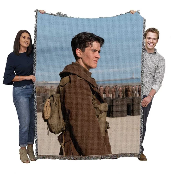 Dunkirk Movie Fionn Whitehead Woven Blanket