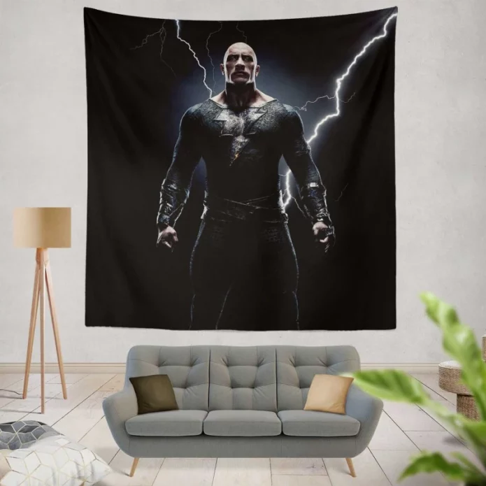 Dwayne Johnson in Black Adam DC Movie Wall Hanging Tapestry