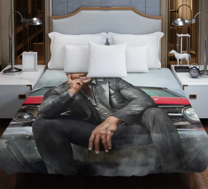 Dwayne Johnson in Fast & Furious Presents Hobbs & Shaw Movie Duvet Cover