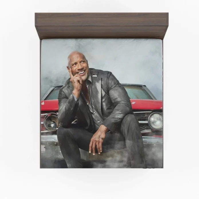 Dwayne Johnson in Fast & Furious Presents Hobbs & Shaw Movie Fitted Sheet