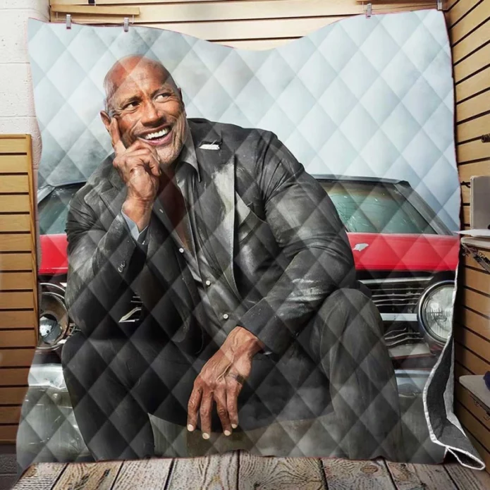 Dwayne Johnson in Fast & Furious Presents Hobbs & Shaw Movie Quilt Blanket