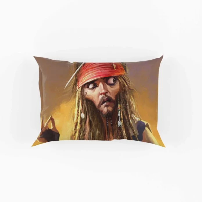 Pirates Of The Caribbean Movie Jack Sparrow Pillow Case