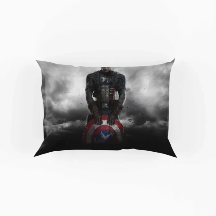 Captain America The First Avenger Film Steve Rogers Shield Pillow Case