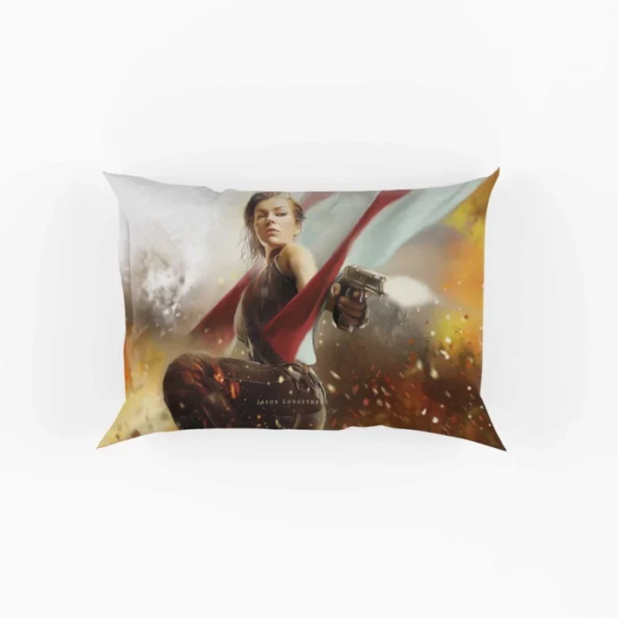 Resident Evil Action Horror Movie Milla Jovovich Pillow Case