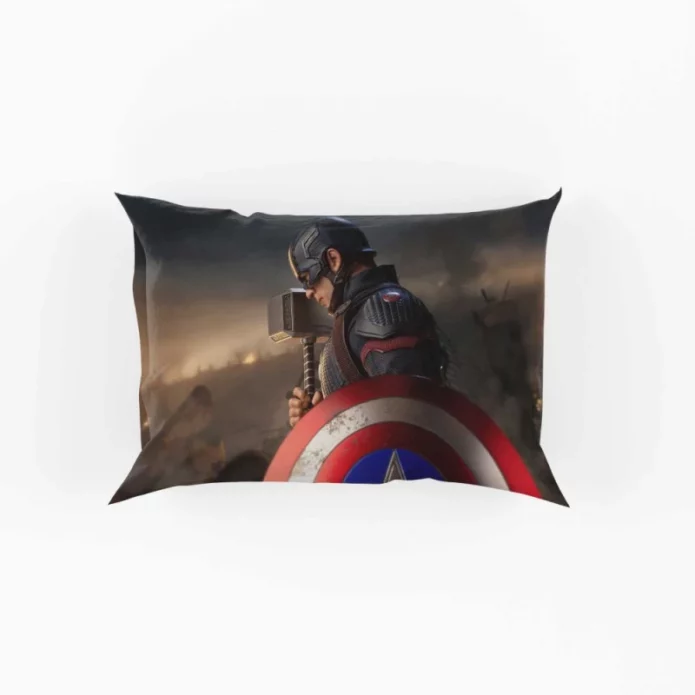 Steve Rogers as Captain America in Avengers Endgame Movie Pillow Case