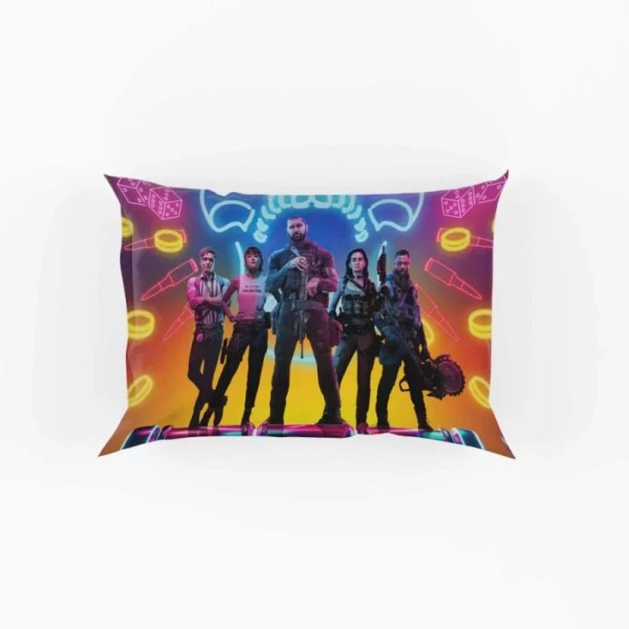 Army of the Dead Movie Dave Bautista Huma Qureshi Ella Purnell Pillow Case