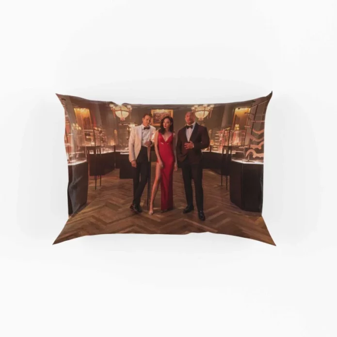 Red Notice Movie Dwayne Johnson Gal Gadot Pillow Case