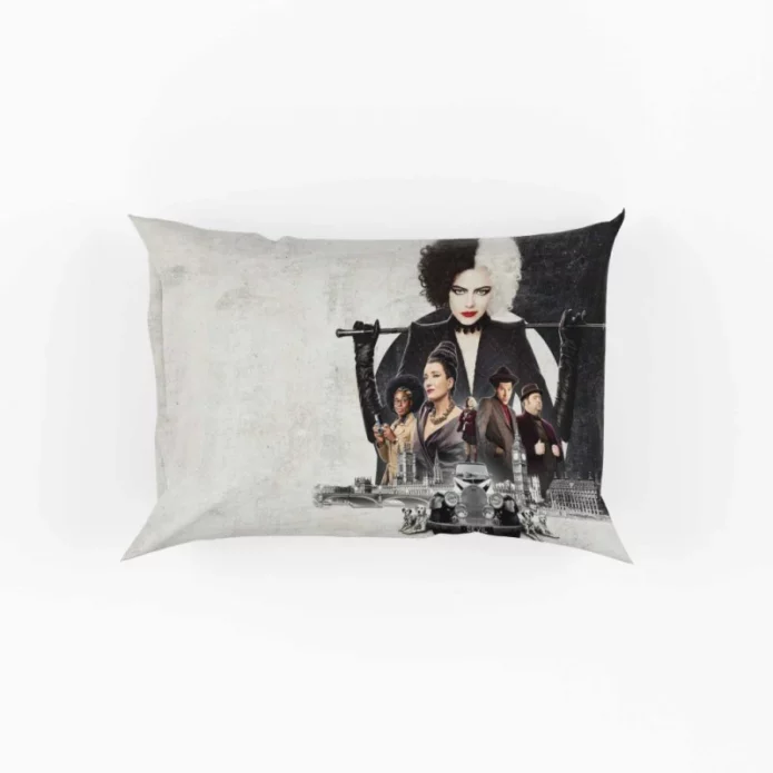 Cruella de Vil Movie Emma Stone Pillow Case