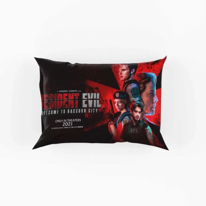 Resident Evil Welcome to Raccoon City Movie Poster Pillow Case