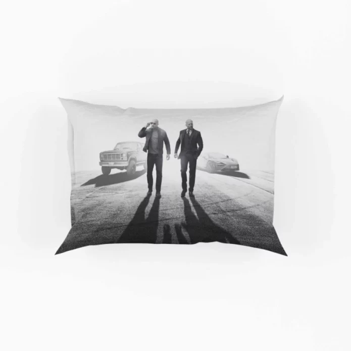 Jason Statham Dwayne Johnson in Fast & Furious Movie Pillow Case