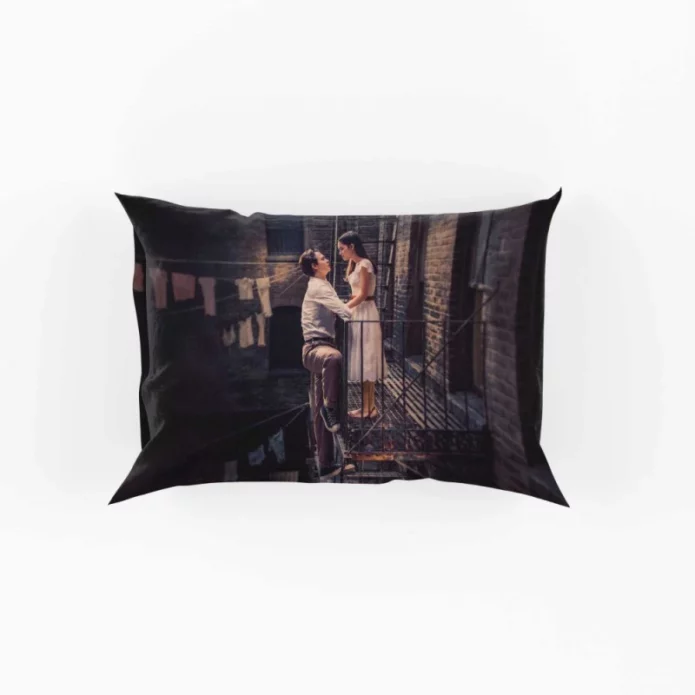 West Side Story Movie Ansel Elgort Rachel Zegler Pillow Case