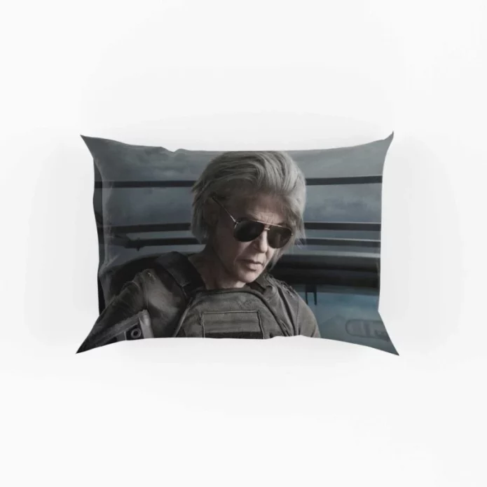 Linda Hamilton Sarah Connor in Terminator Dark Fate Movie Pillow Case