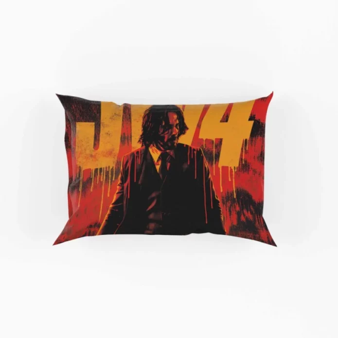 John Wick Chapter 4 Movie Keanu Reeves Pillow Case