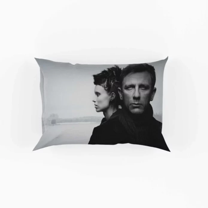 The Girl With The Dragon Tattoo Movie Daniel Craig Pillow Case