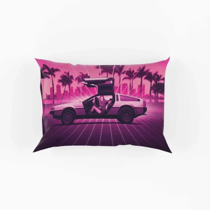 Drive Angry Movie Amber Heard DeLorean Car Pillow Case