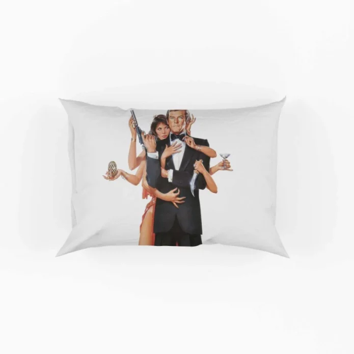 Octopussy Movie James Bond Roger Moore Maud Adams Pillow Case