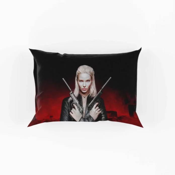 Sasha Luss in Anna Film Pillow Case