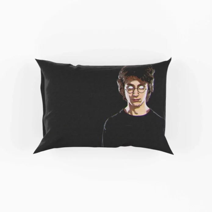 Harry Potter Movie Daniel Radcliffe Glitch Art Pillow Case