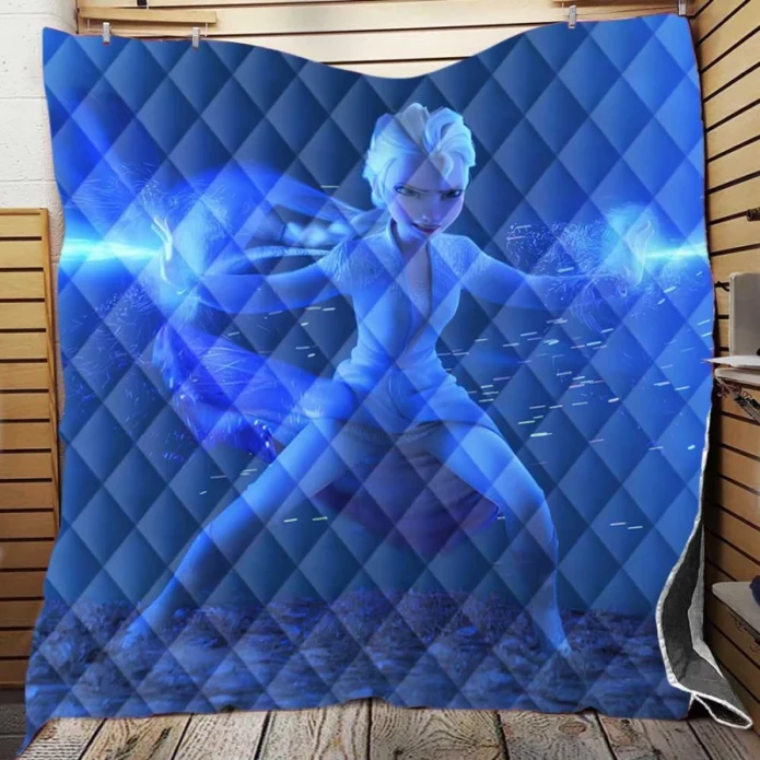 Elsa in Disney Frozen 2 Kids Movie Quilt Blanket