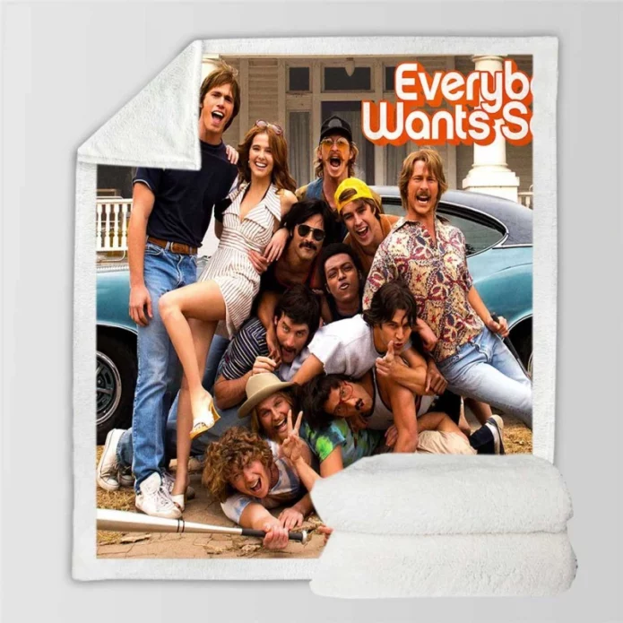 Everybody Wants Some!! Movie Sherpa Fleece Blanket