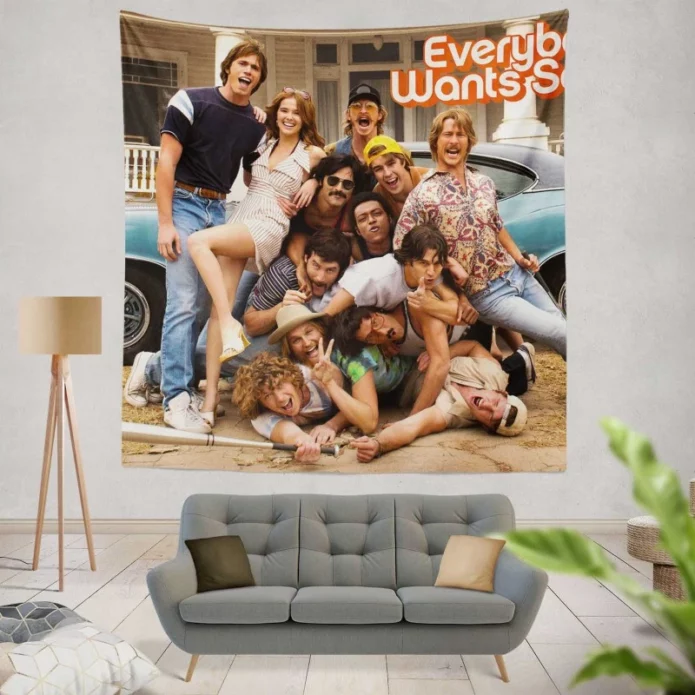 Everybody Wants Some!! Movie Wall Hanging Tapestry
