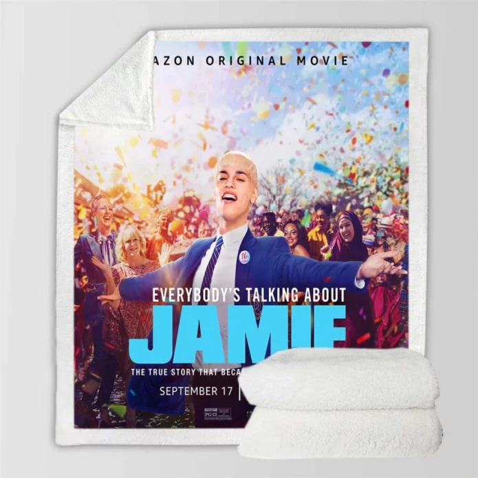 Everybodys Talking About Jamie Movie Frackles Max Harwood Sherpa Fleece Blanket