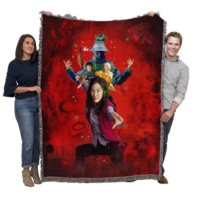 Everything Everywhere All at Once Movie Michelle Yeoh Woven Blanket