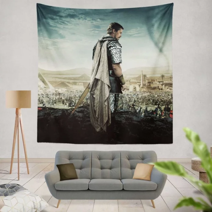 Exodus Gods and Kings Movie Christian Bale Wall Hanging Tapestry