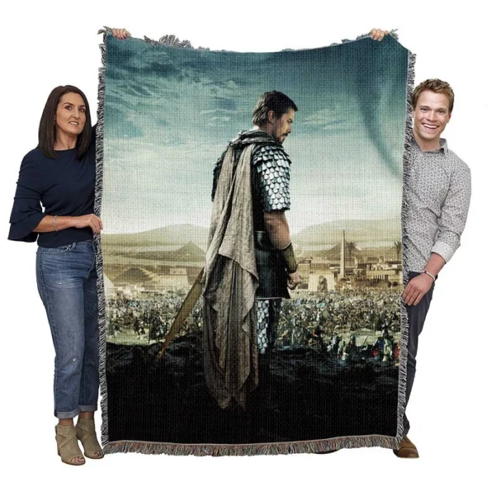Exodus Gods and Kings Movie Christian Bale Woven Blanket