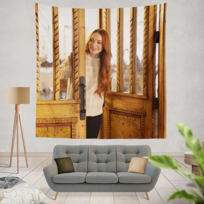 Falling for Christmas Movie Lindsay Lohan Wall Hanging Tapestry