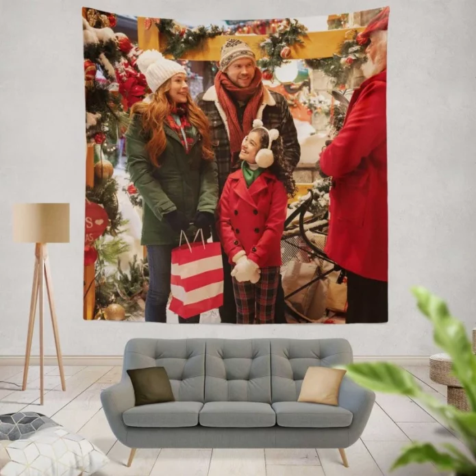 Falling for Christmas Movie Wall Hanging Tapestry