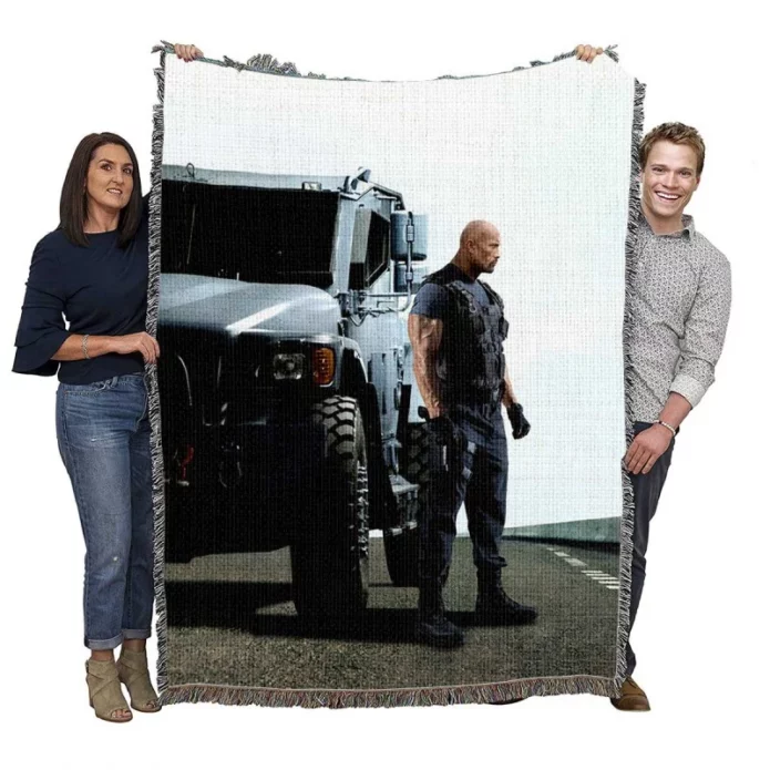 Fast & Furious 6 Movie Luke Hobbs Woven Blanket