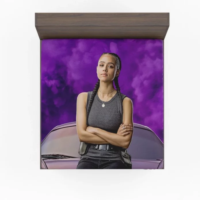 Fast & Furious 9 Movie Nathalie Emmanuel Ramsey Fitted Sheet