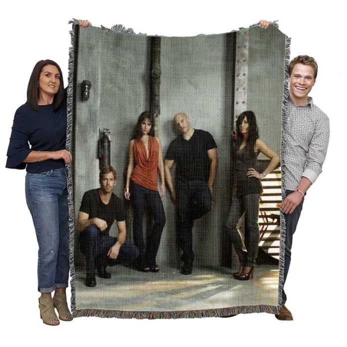 Fast & Furious Movie Vin Diesel Dominic Toretto Woven Blanket