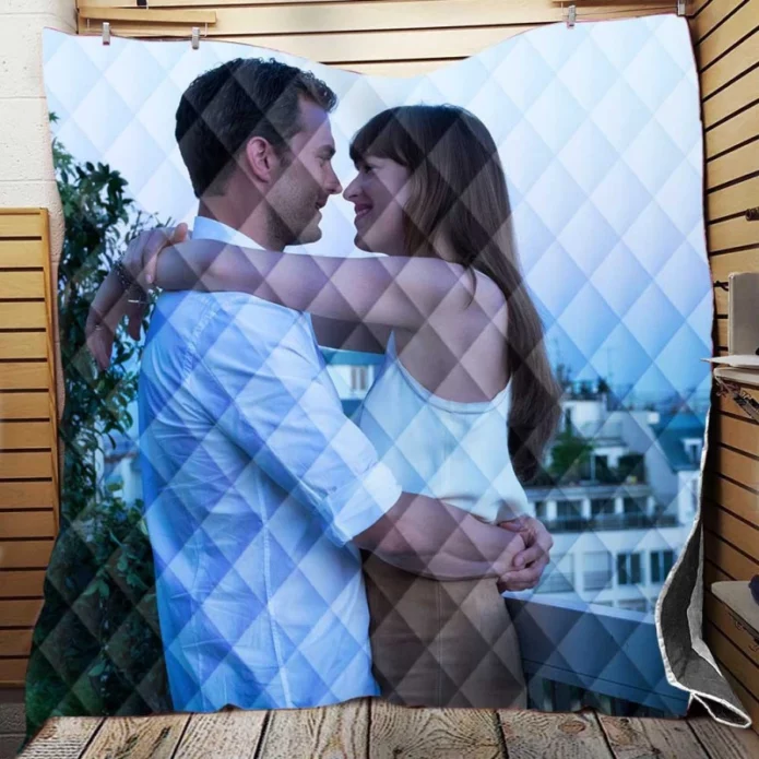 Fifty Shades Freed Movie Christian Grey Anastasia Steele Quilt Blanket