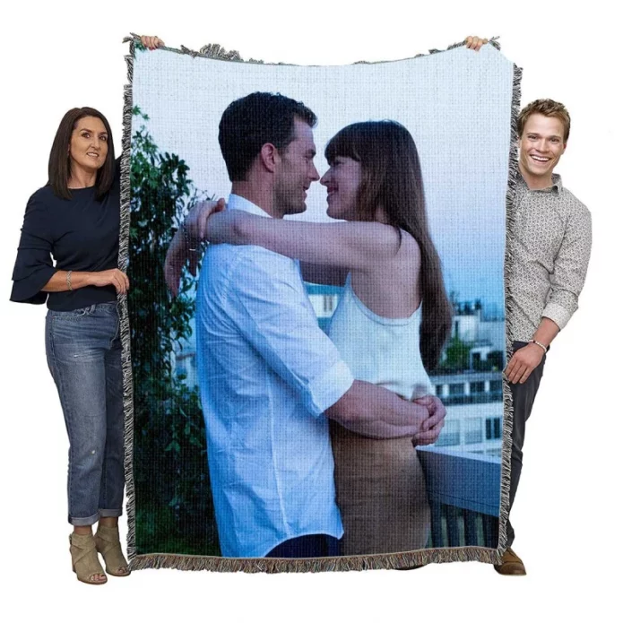 Fifty Shades Freed Movie Christian Grey Anastasia Steele Woven Blanket