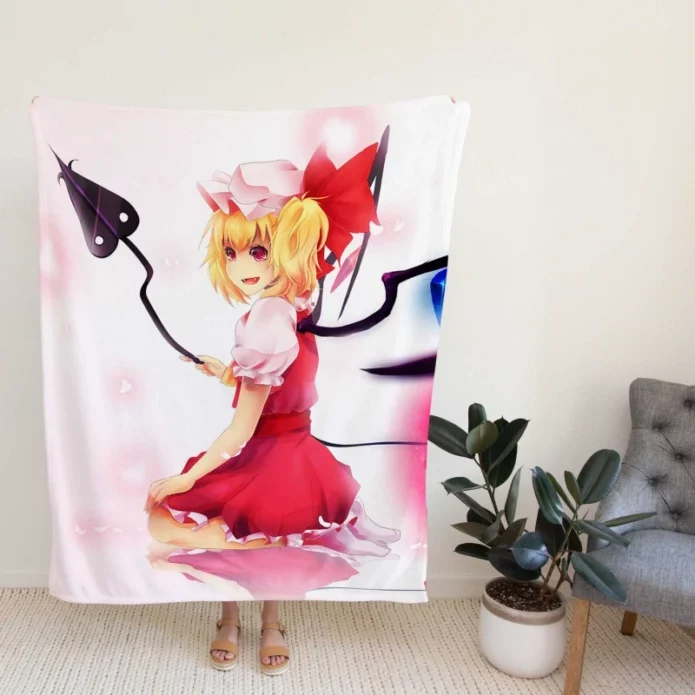 Flandre Scarlet Anime Girl Vampire Fleece Blanket