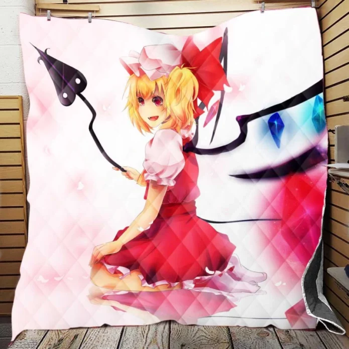 Flandre Scarlet Anime Girl Vampire Quilt Blanket